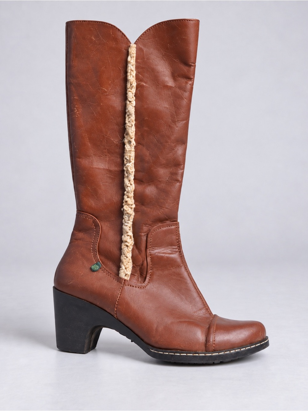 El Naturalista Side Zip Shearling Boots